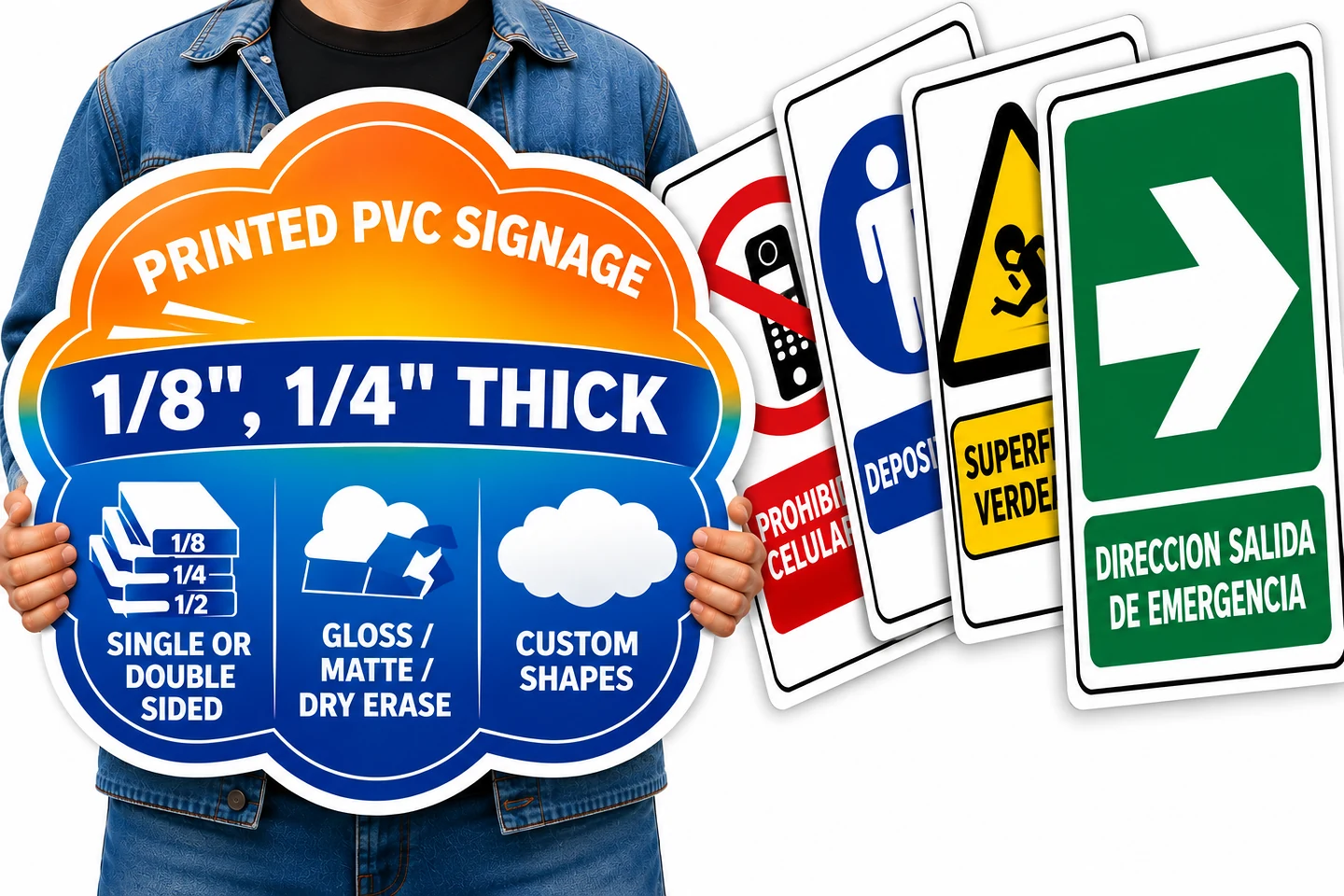 Ejemplo ilustrativo de Rótulos PVC y señalización